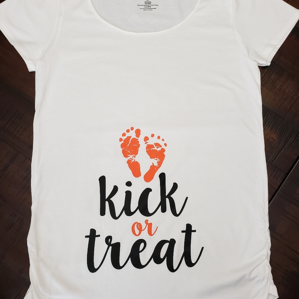 NEW Maternity Kick Or Treat Shirt